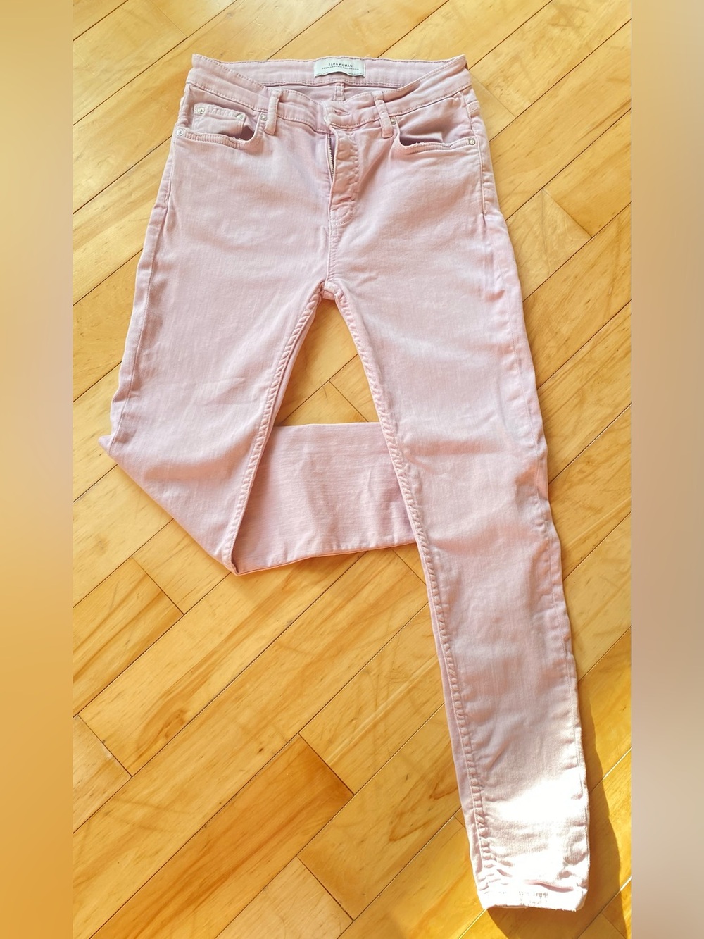 Zara Light Pink Skinny Jeans